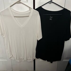 Set of A New Day V-neck Tees Size Small